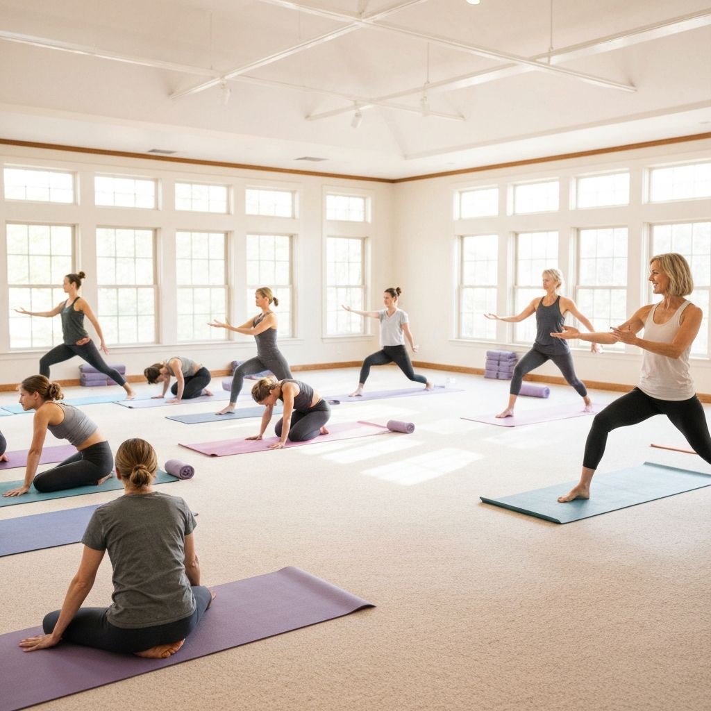 Beginner-friendly yoga class